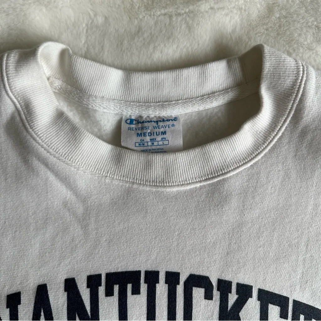 Champion Reverse Weave Nantucket Cropped Sweatshirt Size Medium - Image 4