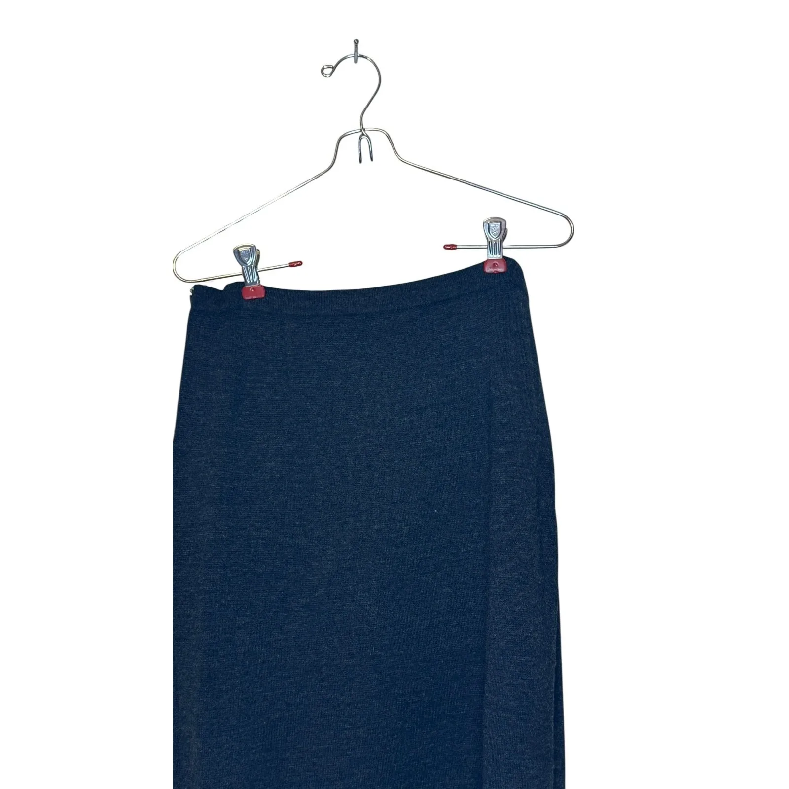 Evans Womens Skirt 100% Pure Wool Vintage 90's Pencil Mini Side Zip Gray Size 10 - Image 7