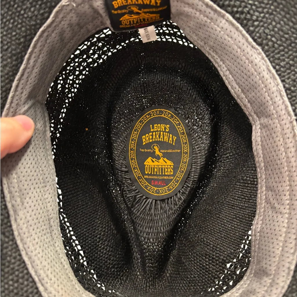 Black Western Cowboy Hat with Studded Band - Image 5