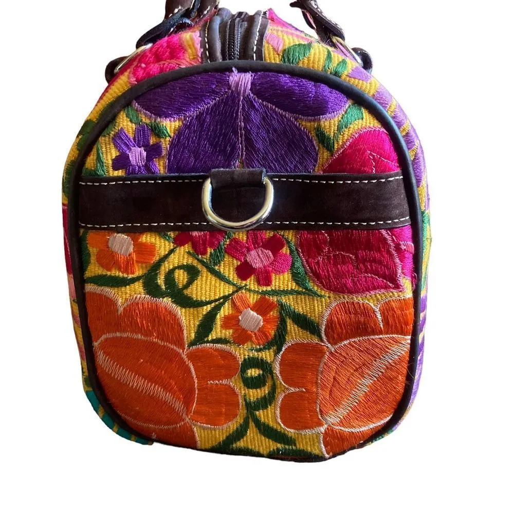Mexican Embroidered Floral Handbag - Image 8