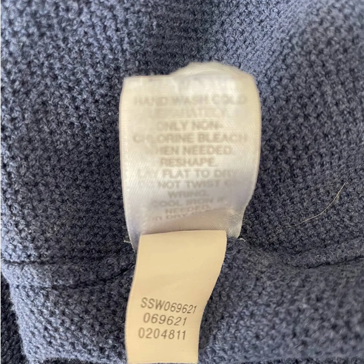 J Jill Top Women Cotton Top Long Sleeve Ribbed Boxy S Blue Casual Leisure‎ - Image 7