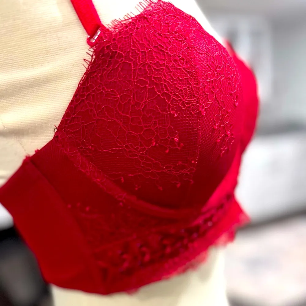 Victoria’s Secret Very Sexy Wine Lace Multi-Way/Multiposition Padded Pus… - Image 8