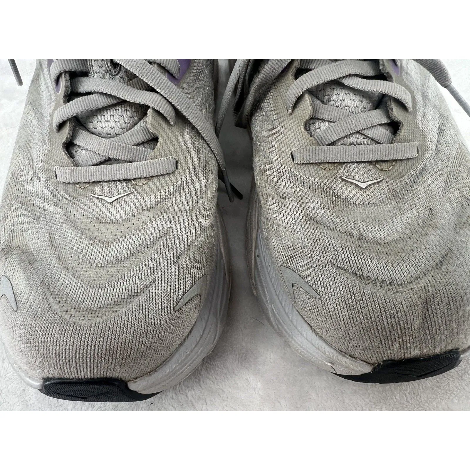 Hoka One One Arahi 6 Womens 8 D Wide Harbor Mist Silver Running Athletic Sneaker - Image 4