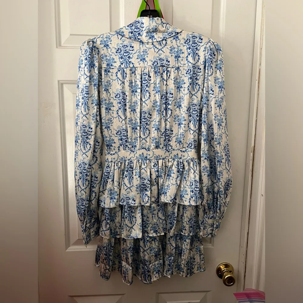 NWT LoveShackFancy Daly Mini Dress in Frosted Shores in a size 00 - Image 3