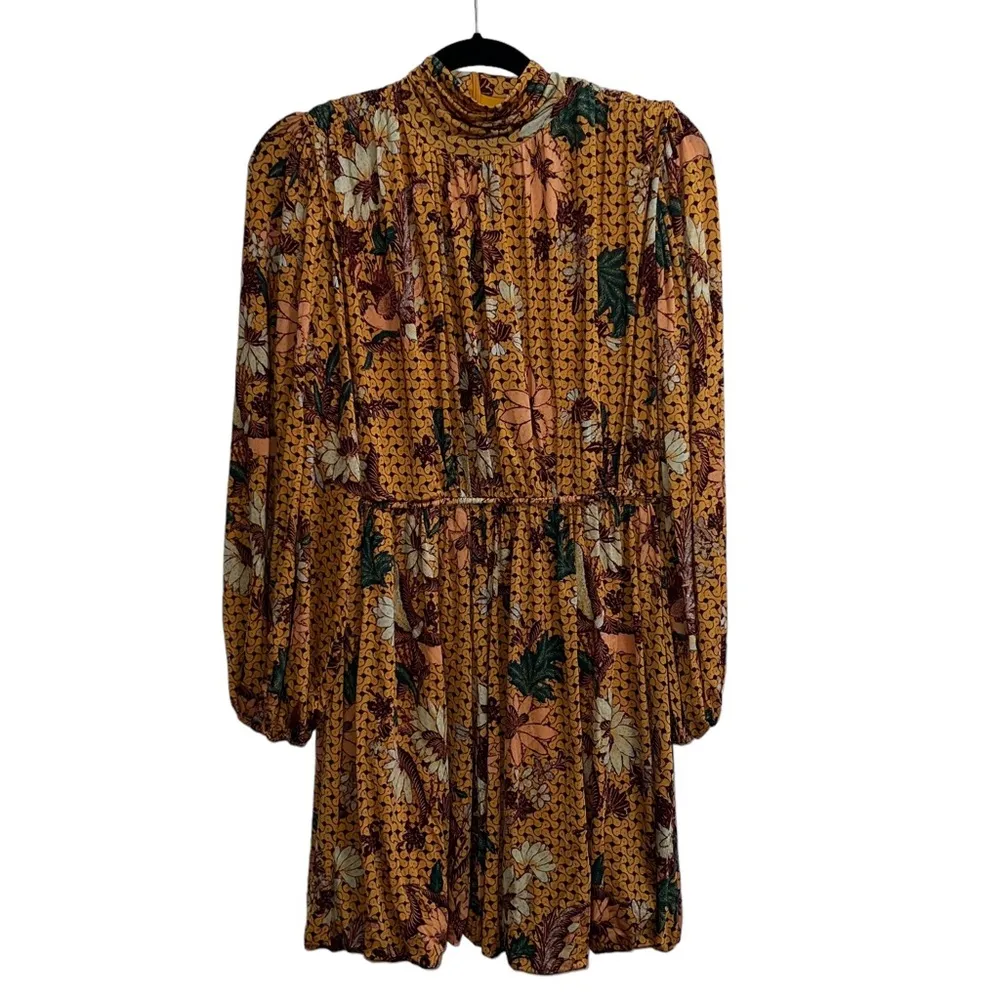 NEW NWT  Wilhemina Geometric Floral Dress In Amber - Image 6