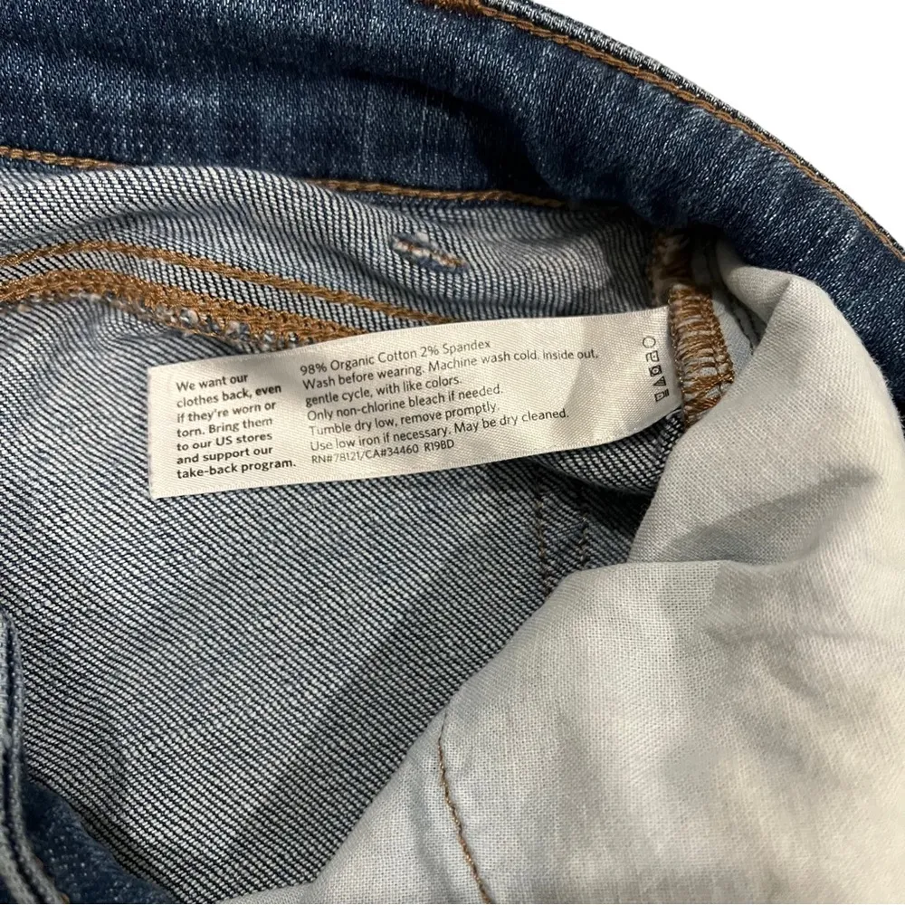 Eileen Fisher Medium Wash Straight Leg Jeans, Sz 2 - Image 13