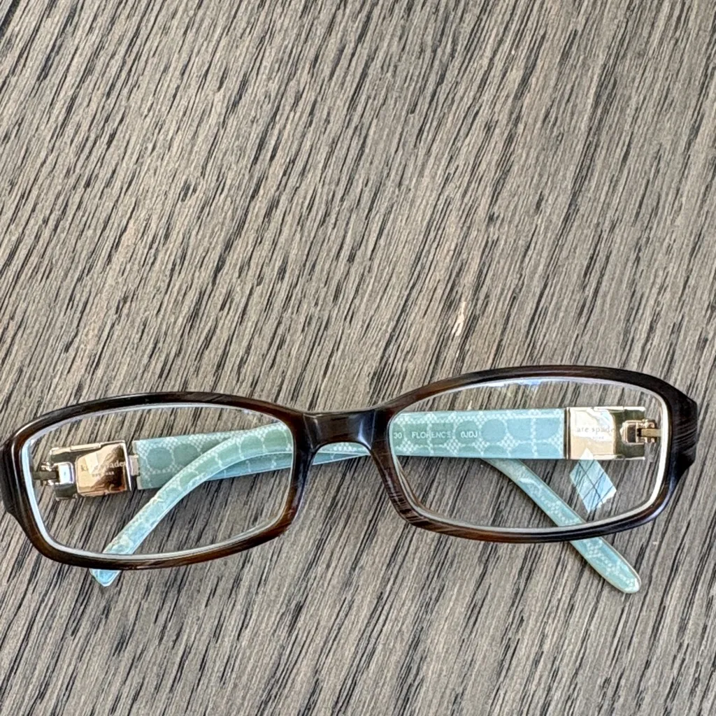 Kate Spade Florence 130 Brown and Blue Glasses - Image 2