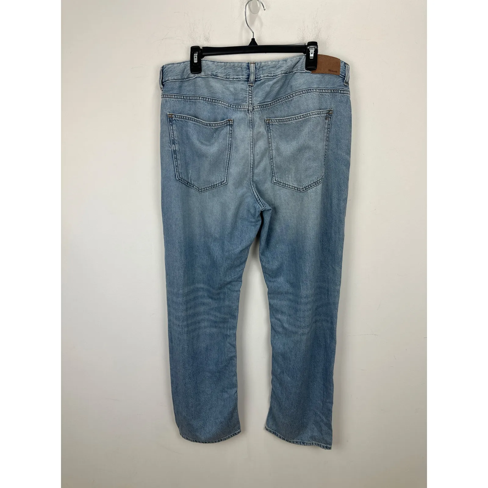 Madewell The Curvy Dean Easy Straight Jean Northridge Wash Airy Denim US 32 NWT - Image 10