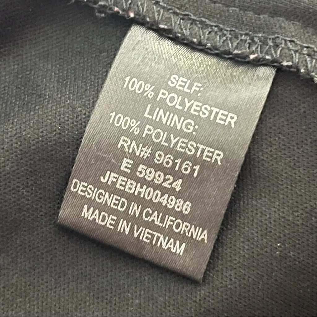 BeBop Ruffle Sleeve Mini Dress Heart Print Black White L Juniors - Image 5