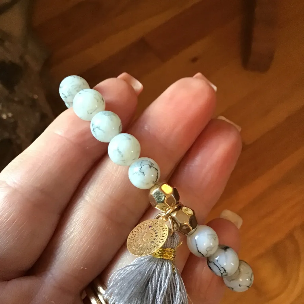 2xHP💝Boutique Howlite set of 4 beaded brac… Blue - Image 3