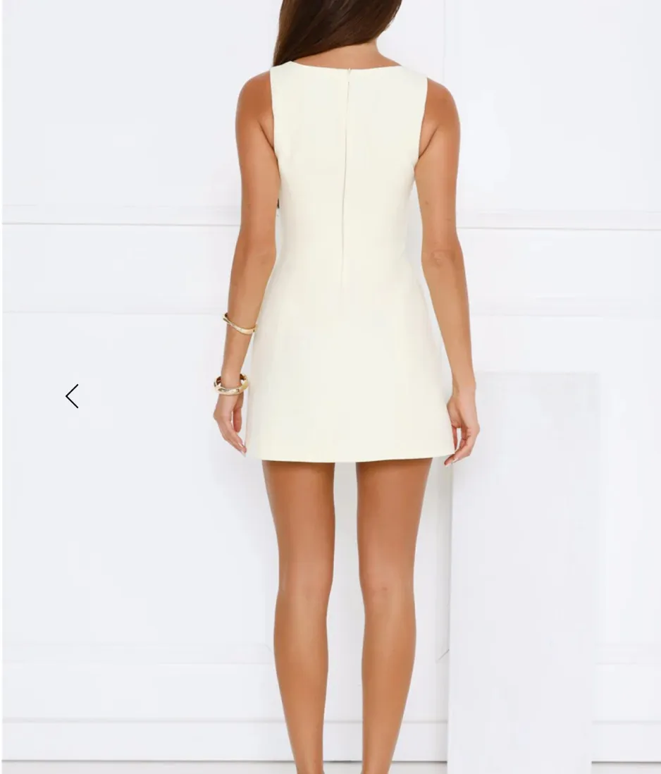 Hello Molly Mini Dress Yellow - Image 3