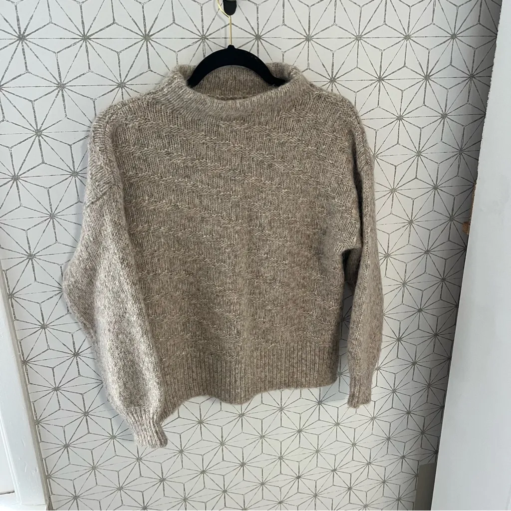 Poetry Alpaca Pima Chunky Mock Neck Sweater - Image 2