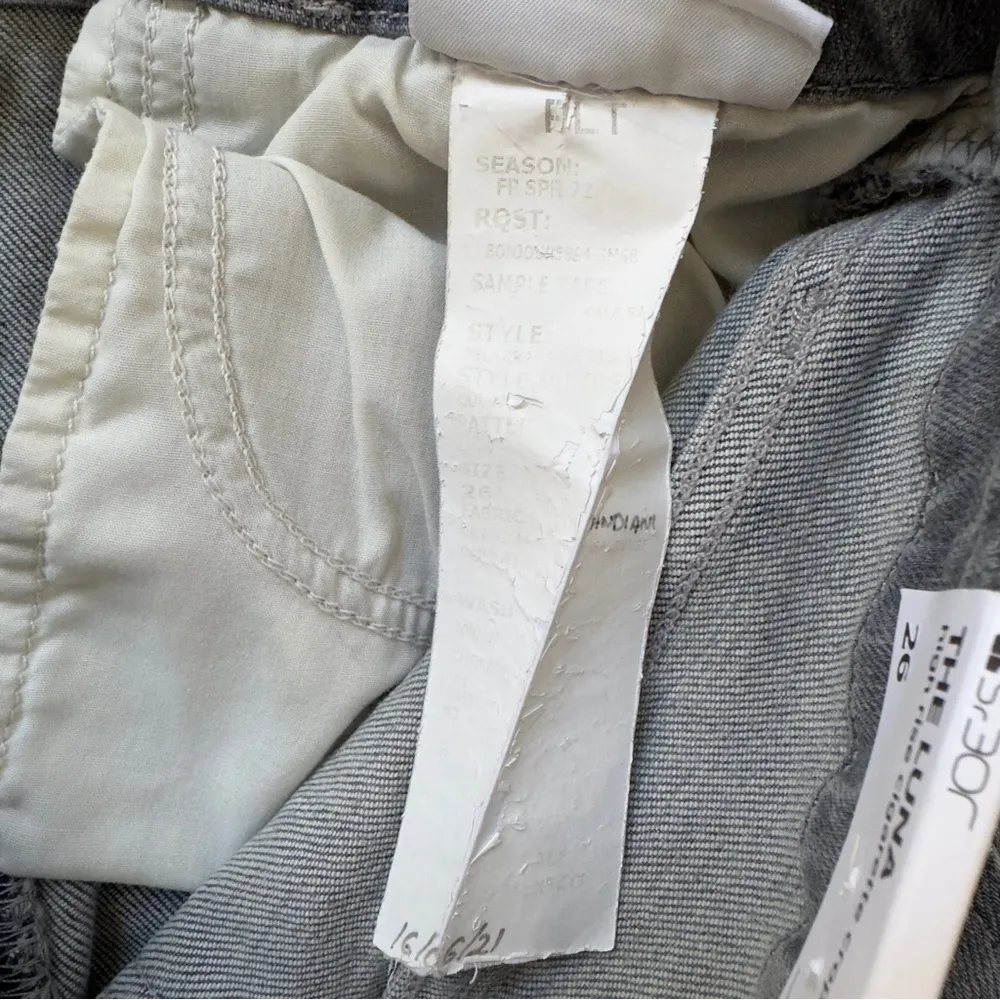 Joe’s The Luna High Rise Cigarette Crop Jeans Gray button fly skinny pockets NWT - Image 10