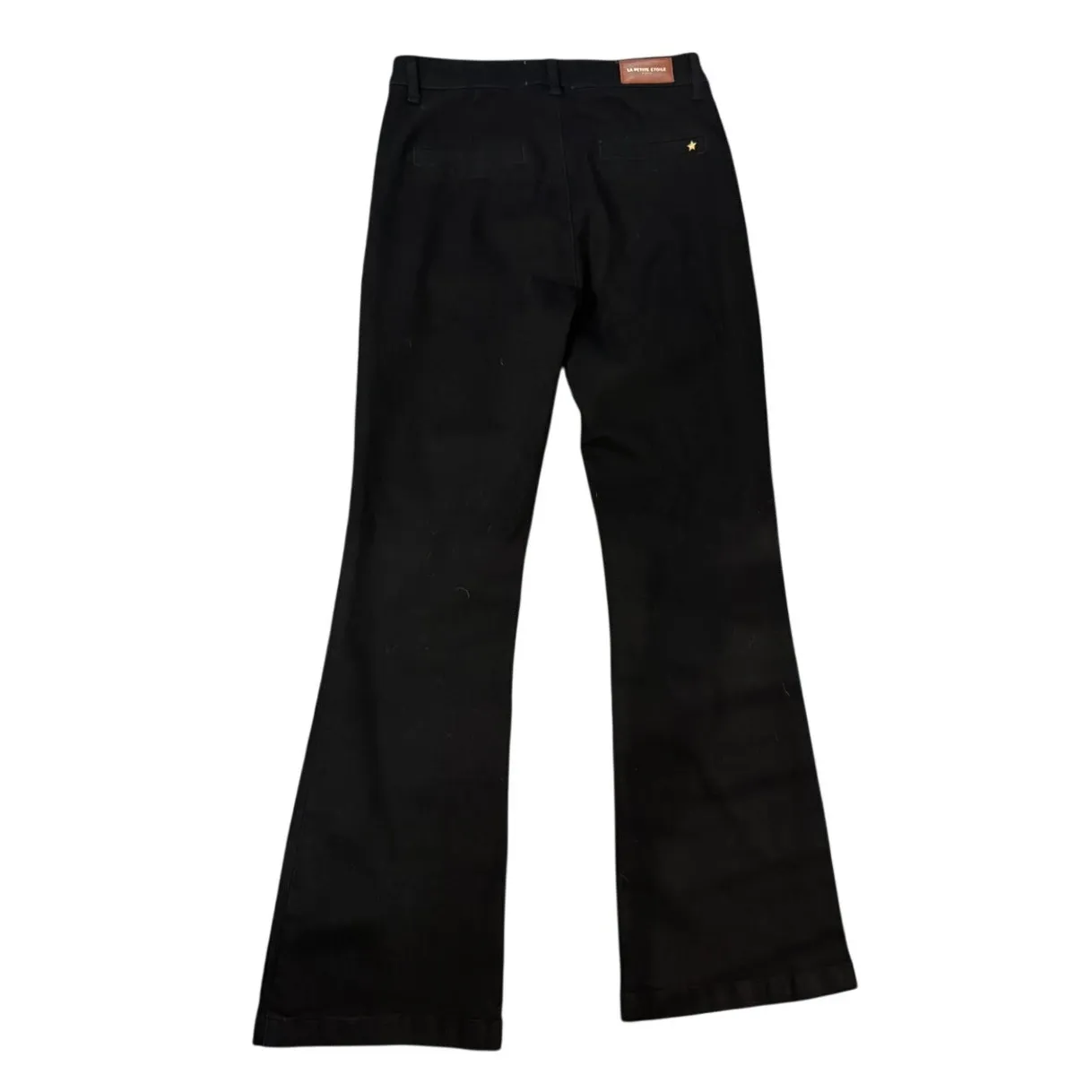 La Petite Etoile Paris Black Patch Pocket Straight Pants Collette - Image 3