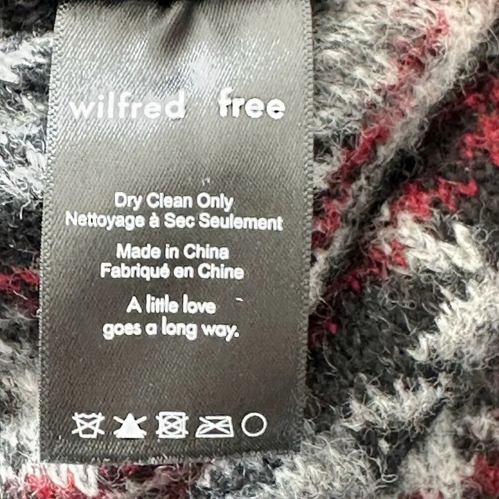 Wilfred Free The Ganna Aritzia Jacket Women's Wool Blend Plaid Coat Pockets M - Image 10