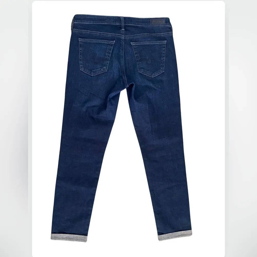 ADRIANO GOLDSCHMIED The Stilt Roll-Up Cigarette Blue Denim Jeans 27 R 27R AG - Image 6