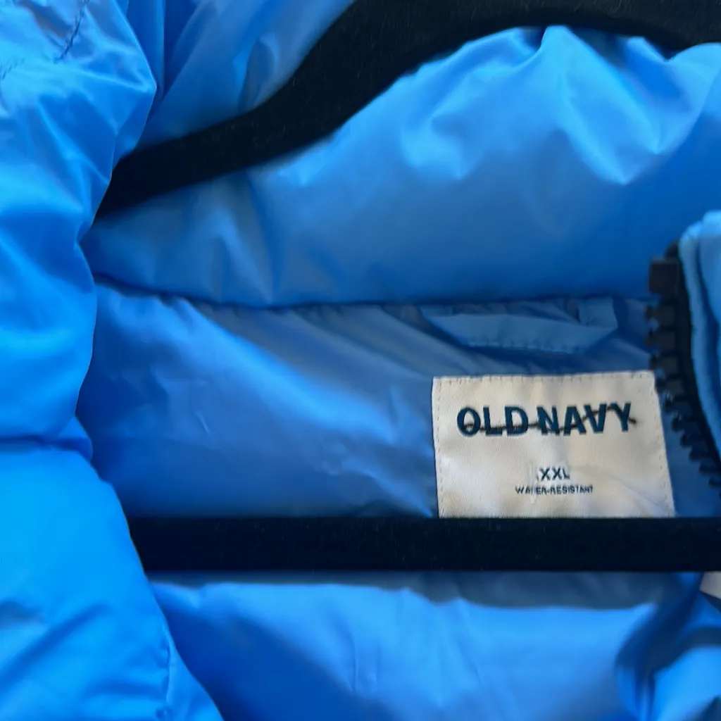 NWOT Old Navy Venetian Blue Water-Resistant Frost Free Short Puffer Jacket - Image 6