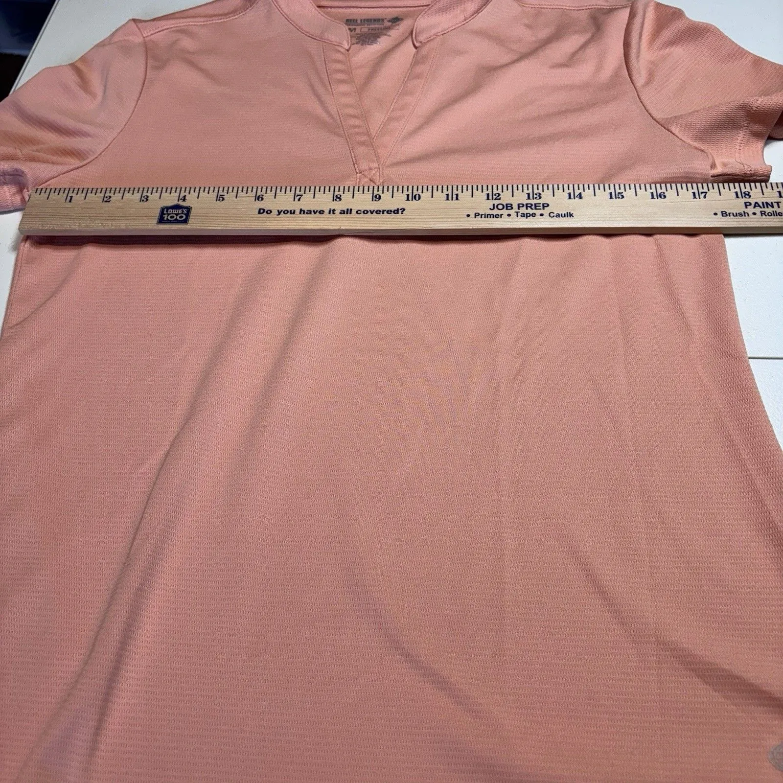 Reel Legends Performance Outfitters Freeline Shirt UPF 45 Color Coral Size M Orange Size M - Image 5