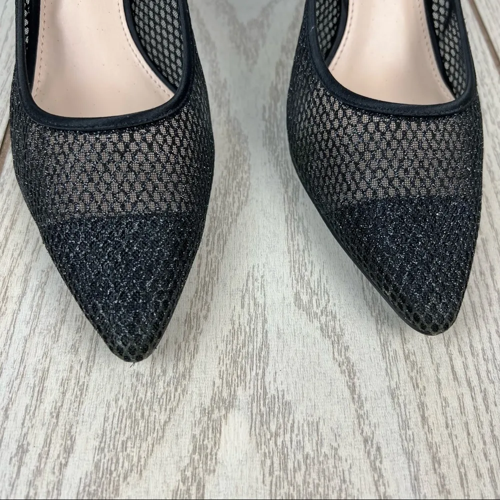 Nina Niley Evening Lined Mesh Cap Toe & Heel Pumps US7.5M/EUR37.5 Black $99 - Image 4