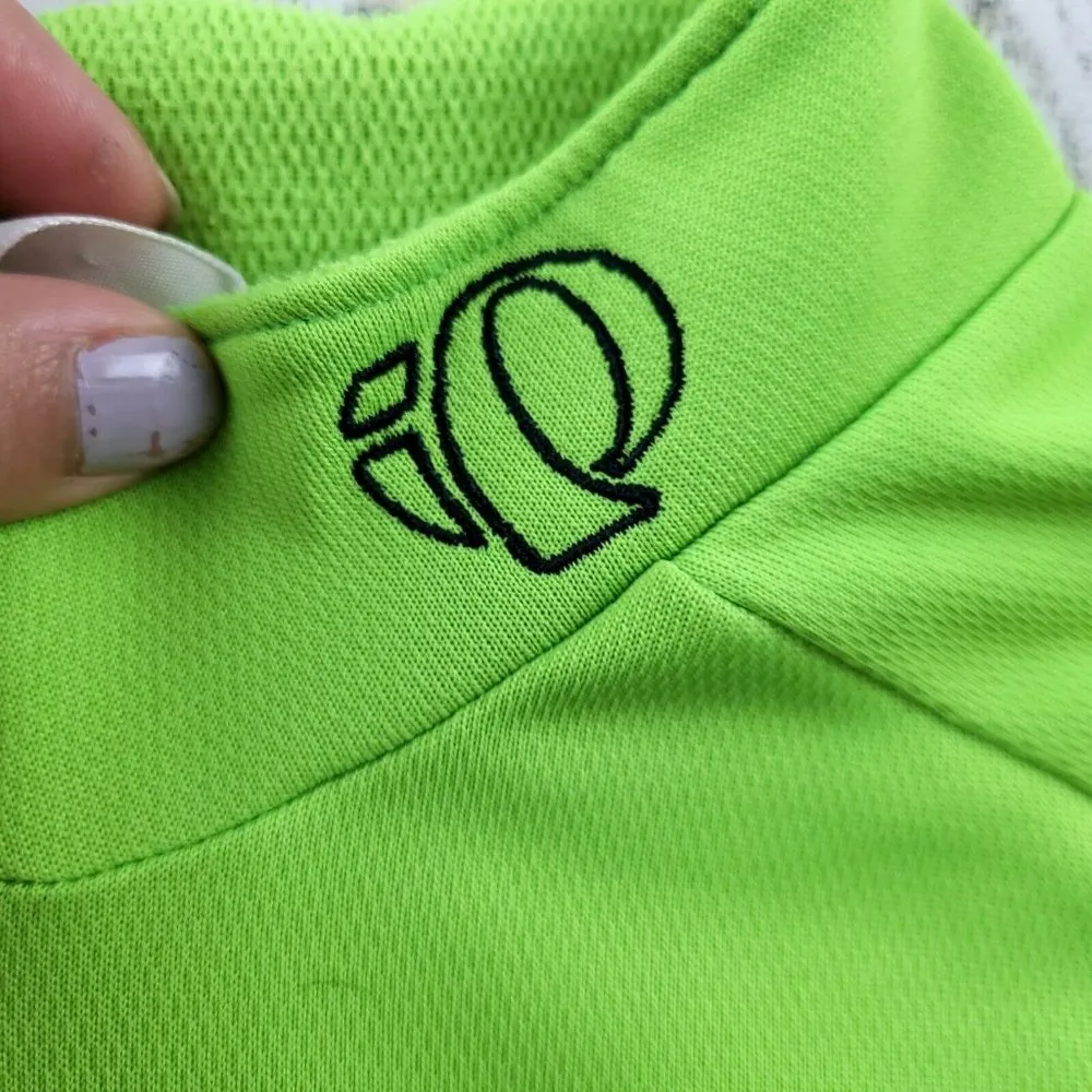 PEARL IZUMI Green 1/4 zip cycling Shirt Size Medium EUC - Image 4