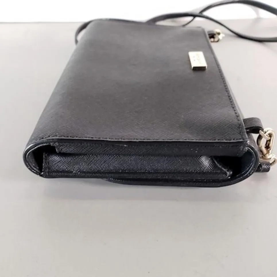 Kate Spade New York Jazz Things Up Black Cat Crossbody Purse Wallet - Image 5