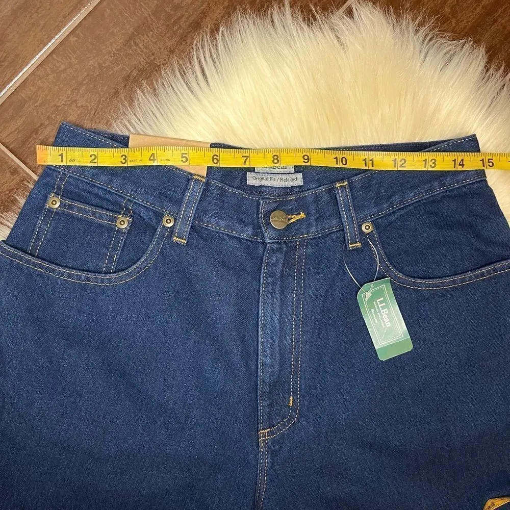 L.L Bean relaxed high waisted denim sz 12 Blue - Image 7