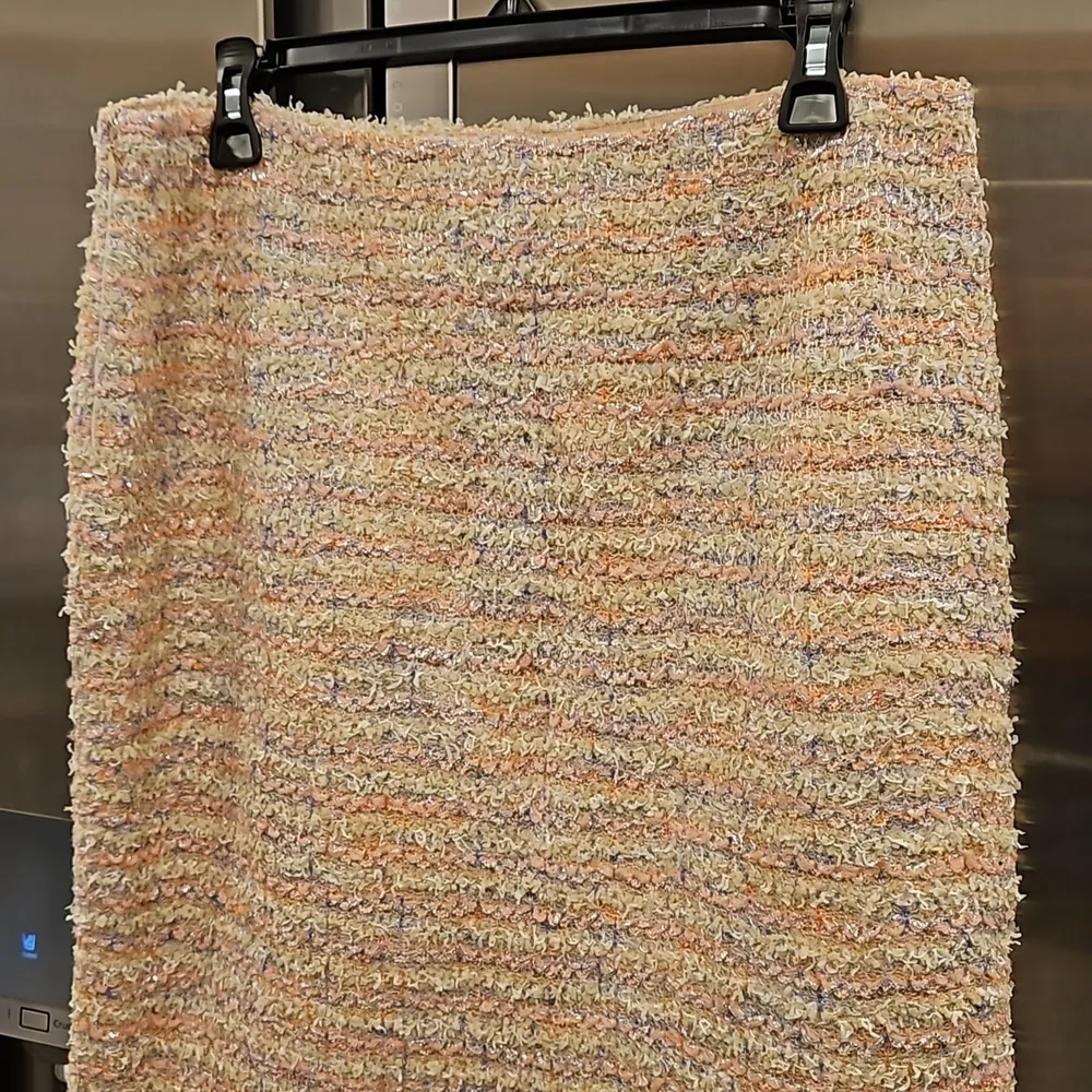 💕ST JOHN💕 Transparent Textured Tweed-Knit Pencil Skirt ~ Primrose 10 NWOT - Image 10