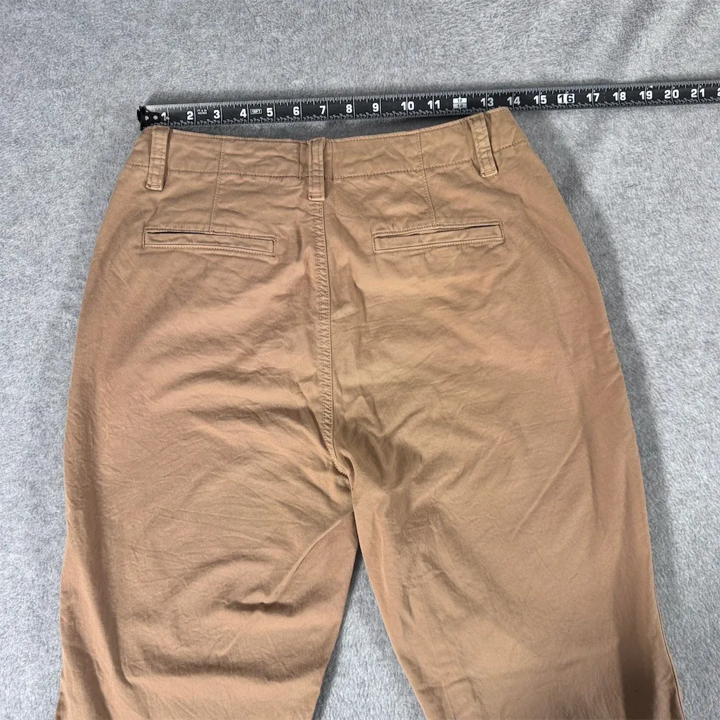 Gap Chino Pants Womens Size 6  Stretch Straight Leg Mid Rise Khaki - Image 10