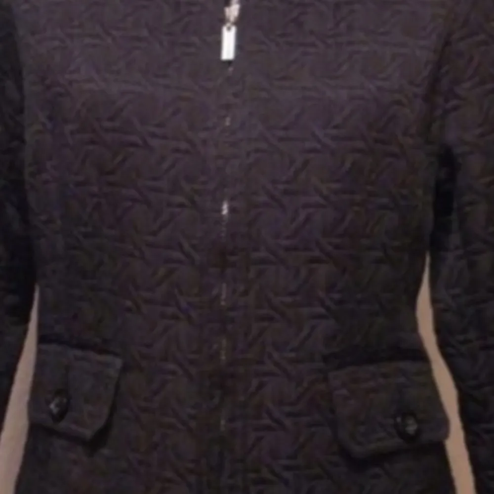 Weather Tamer black outerwear quilted jacket Size M - Image 3
