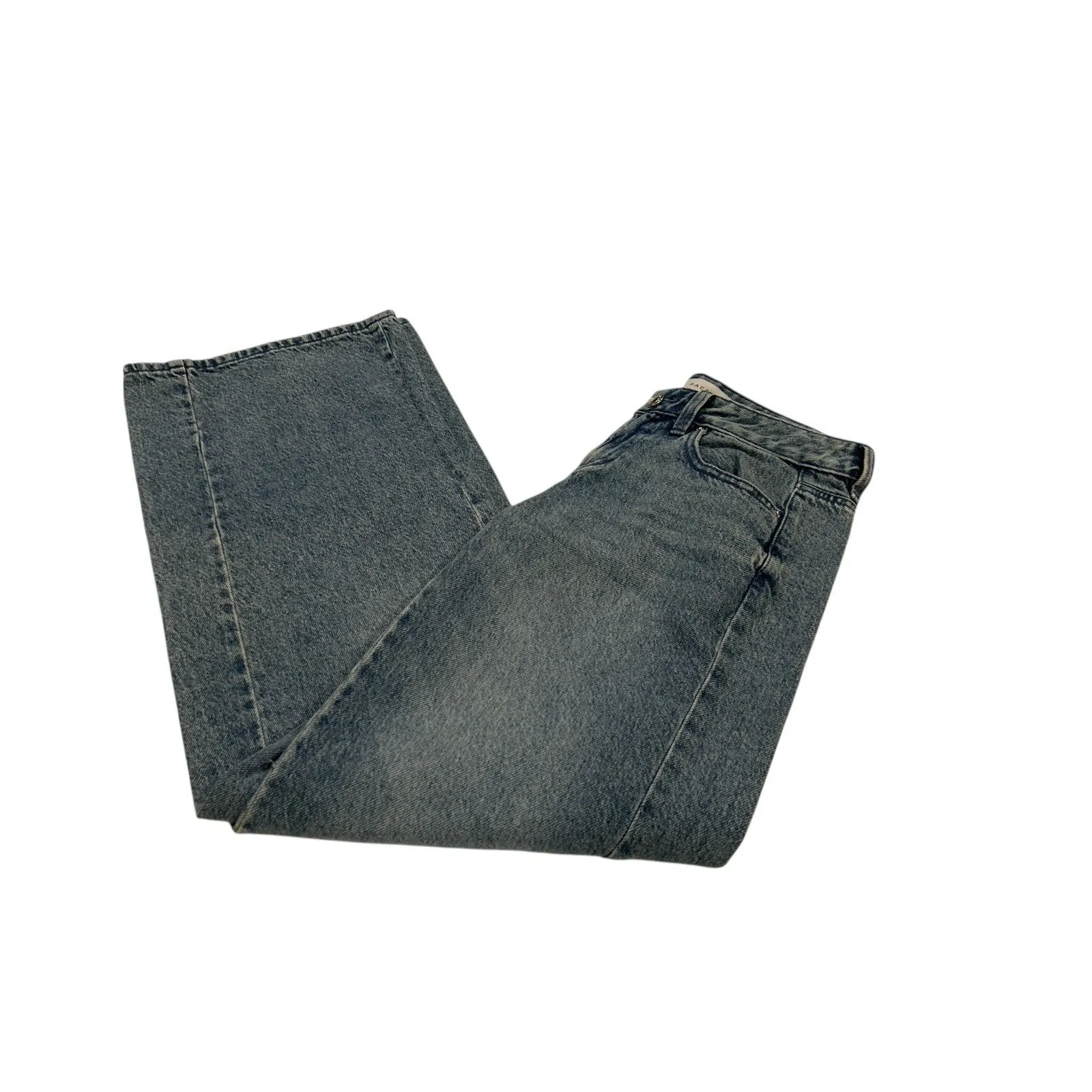 Pacsun Wide Leg Jeans High Waisted Denim Blue Trendy Casual Size 24 - Image 4