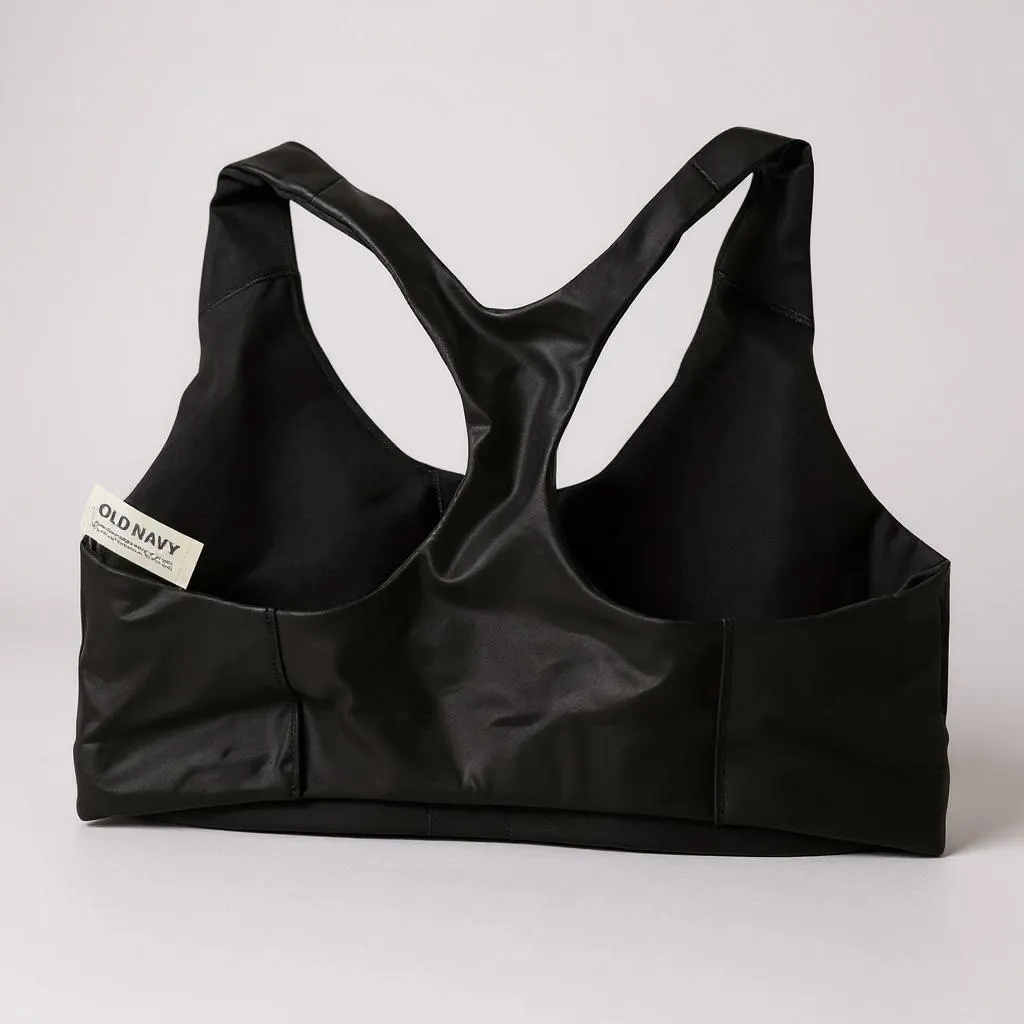 Old Navy Sleek Black Sports Bra - Image 2