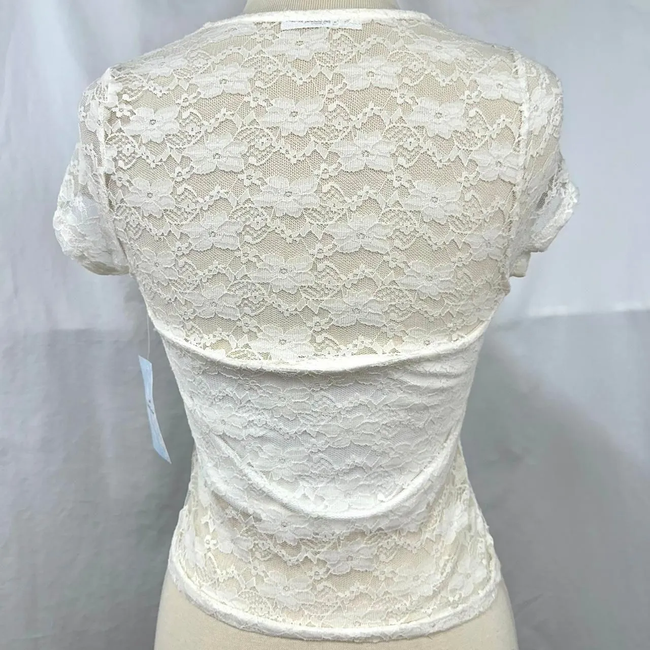 REBELLIOUS DREAMER NWT White Lace Layered Camisole Top Womens M Coquette Y2K Size M - Image 5