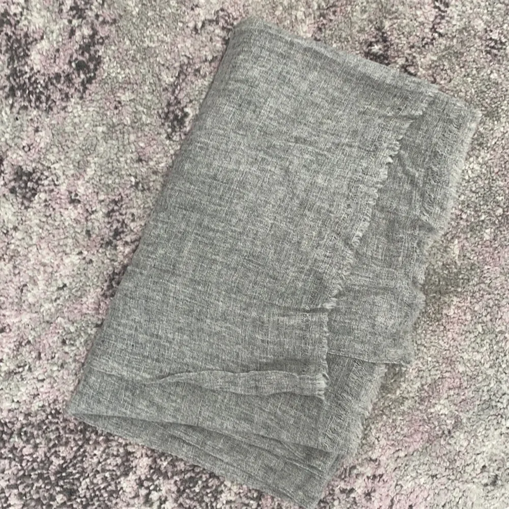 Women's Light Weight Shawl Wrap Grey Scarf - Image 2