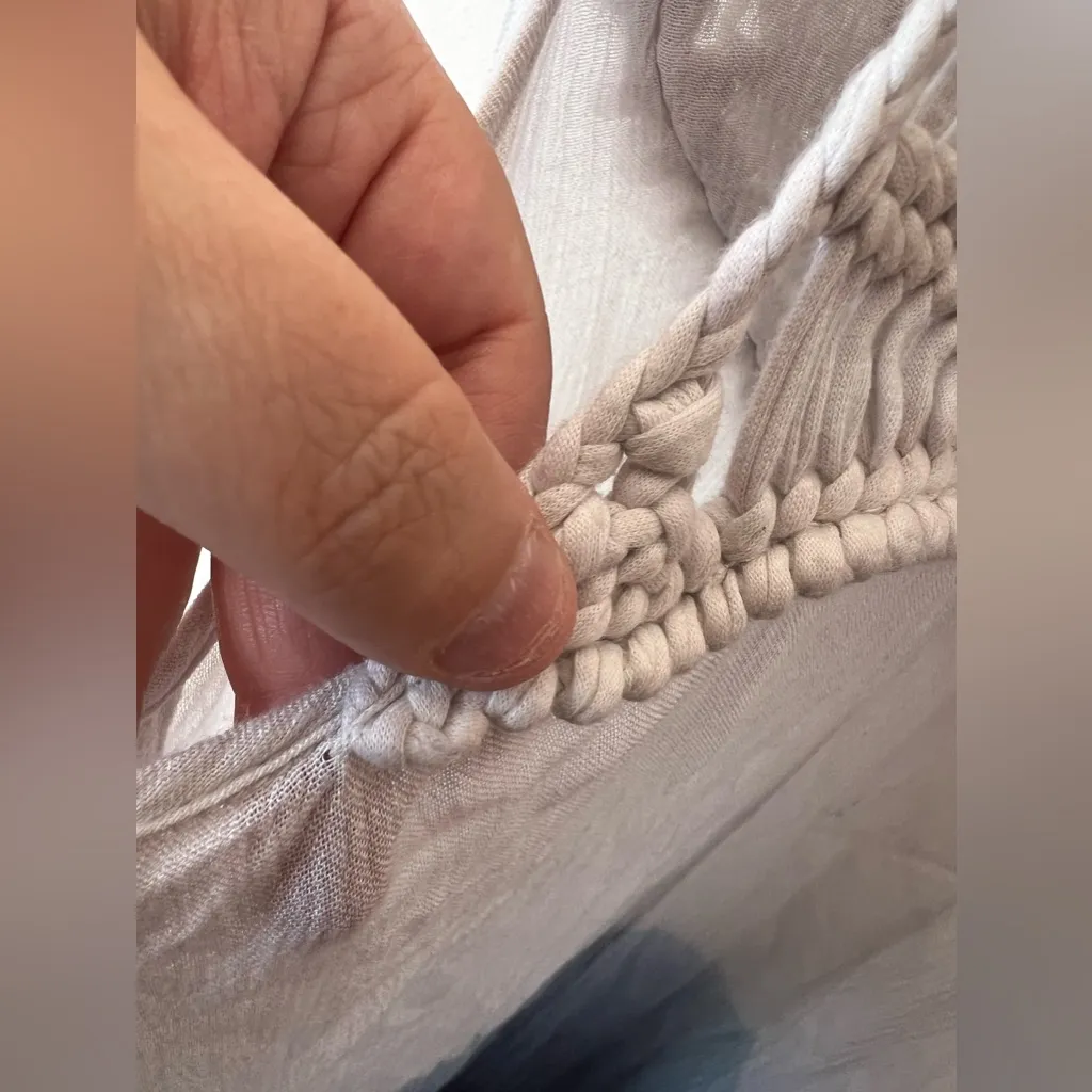 Anthropologie Women’s‎ Saturday Sunday Ombre Blue Crochet Long Dress Size Medium - Image 5