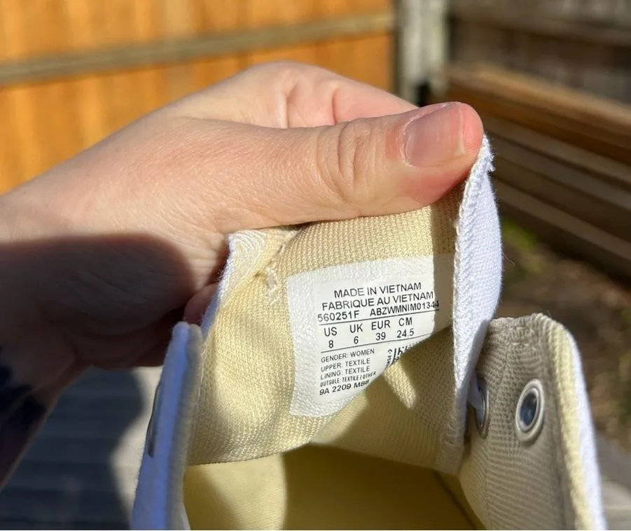 Chuck Taylor All Star Lift Platform Canvas in white size 8 - Image 9