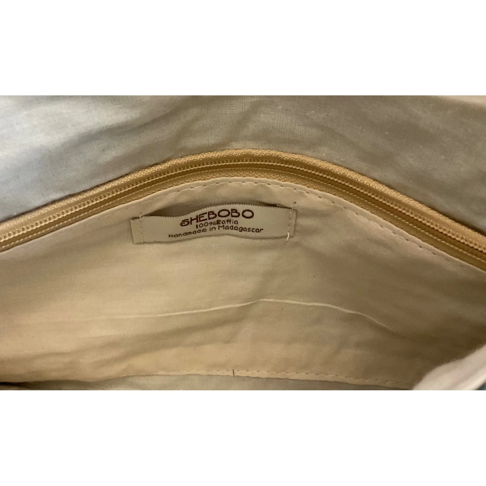 Woven Raffia Clutch Bag, Fringe Detail, Straw Beach Purse, Bohemian Style Tan - Image 6