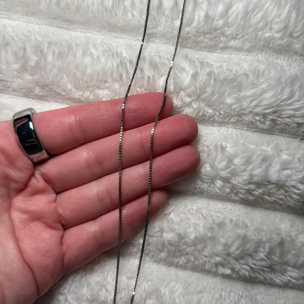 EP Jewels P Initial Necklace Silver - Image 2