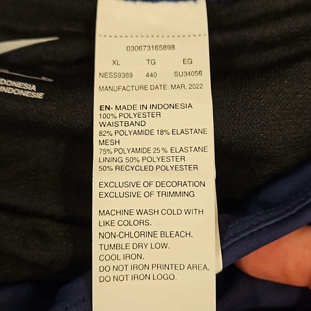 💕NIKE💕 Swim Logo Board Shorts ~ Midnight Navy Blue XL NWT - Image 8