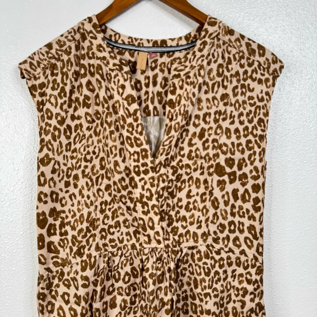 Anthropologie Pilcro Leopard Print Sleeveless Dress Size Xsmall - Image 3