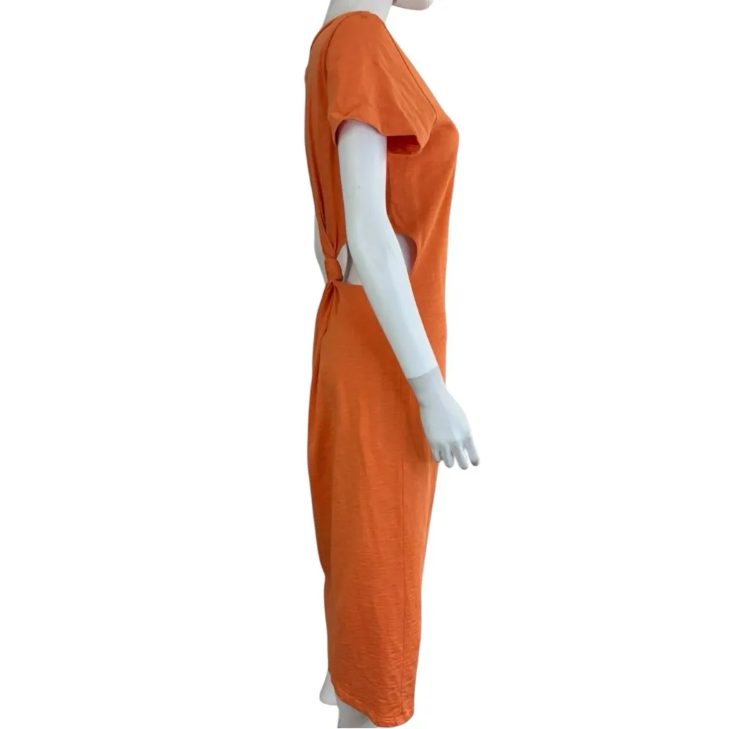 LNA Orange Knit Maxi Dress Size M - Image 4