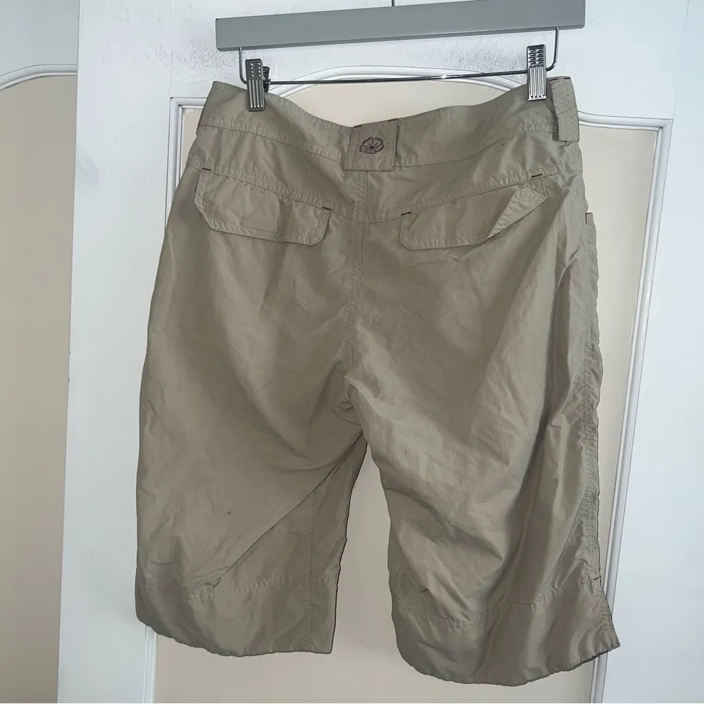Outdoor Research Barley Solitaire Khaki Bermuda Hiking Shorts Tan - Image 2