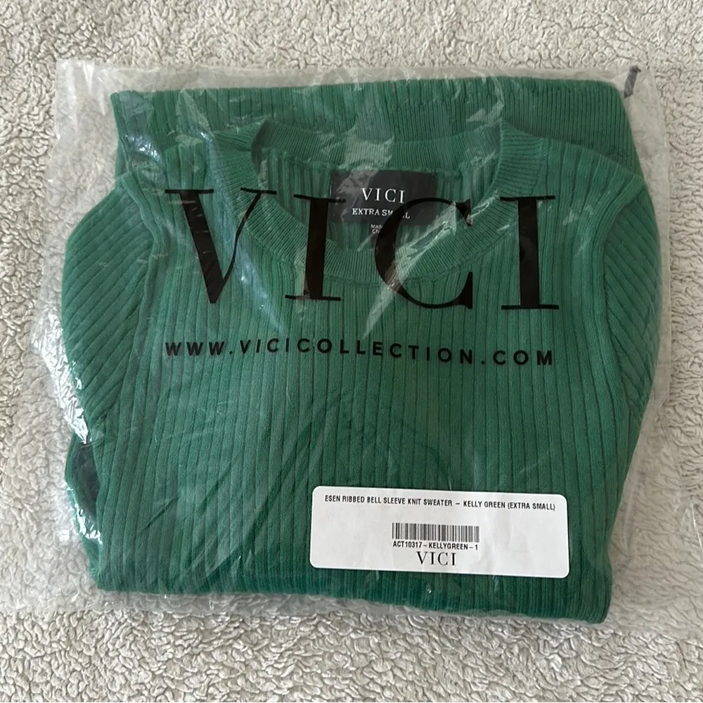 VICI | Eden Ribbed Bell Sleeve Knit Sweater - Image 3