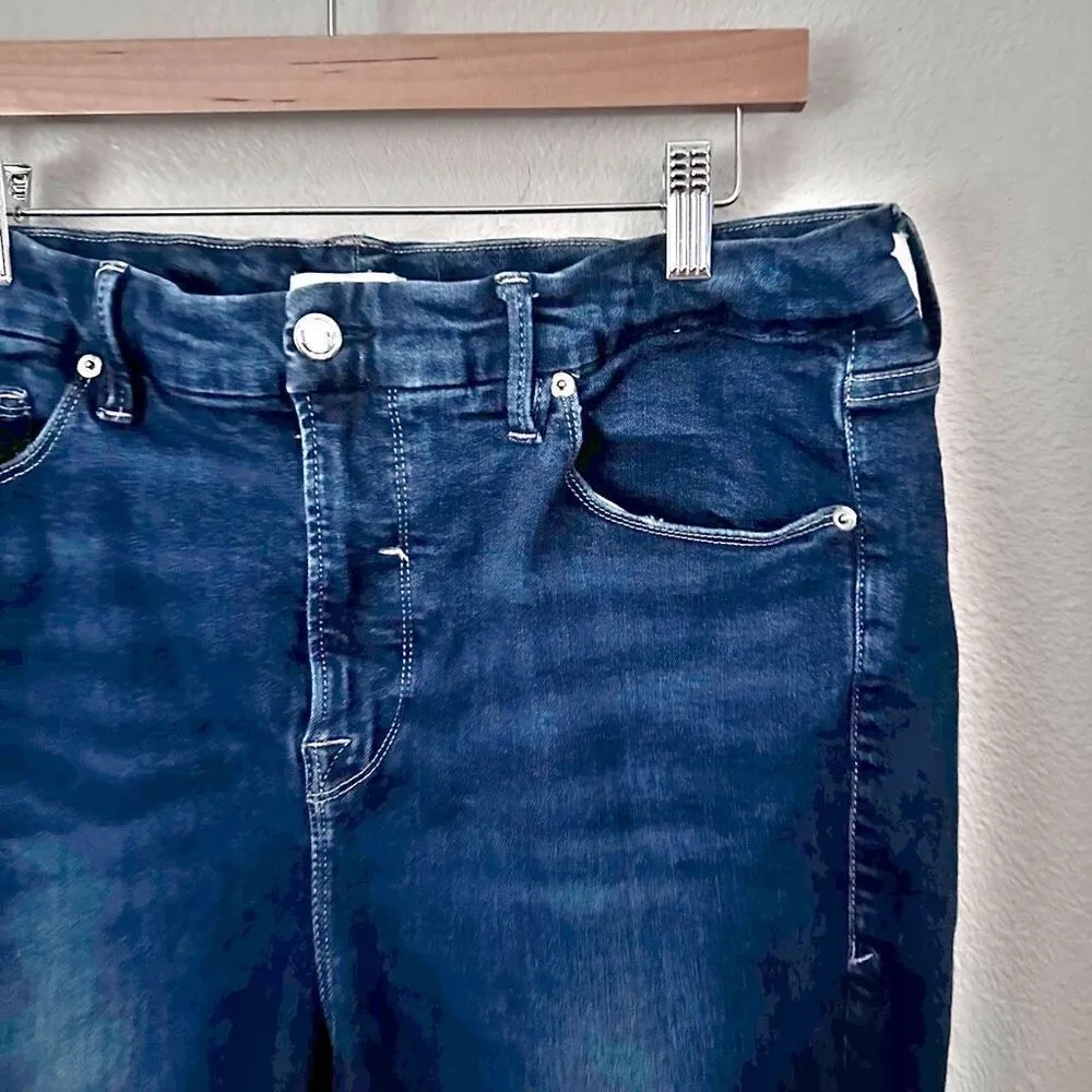 GOOD AMERICAN | Good Legs Dark Wash Skinny Jeans Organic Cotton | Size 18 (plus) - Image 6