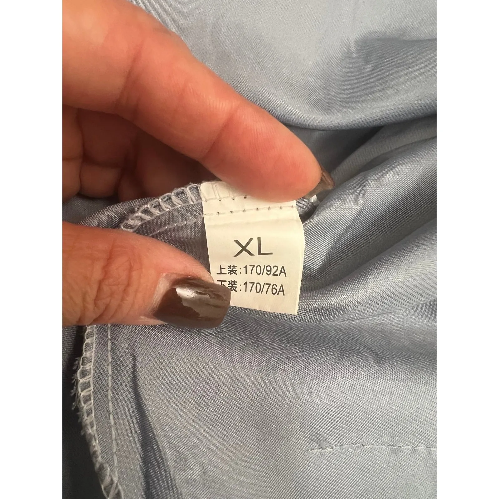 NWOT Heather Silky Lace Pleated Sleeping Gown Sz‎ XL. Blue - Image 8