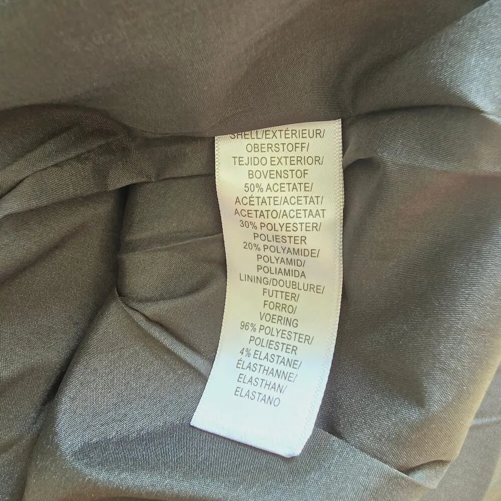 New Aidan Mattox Metallic Jacquard One-Shoulder Gown Emerald Green Women Size 10 - Image 13