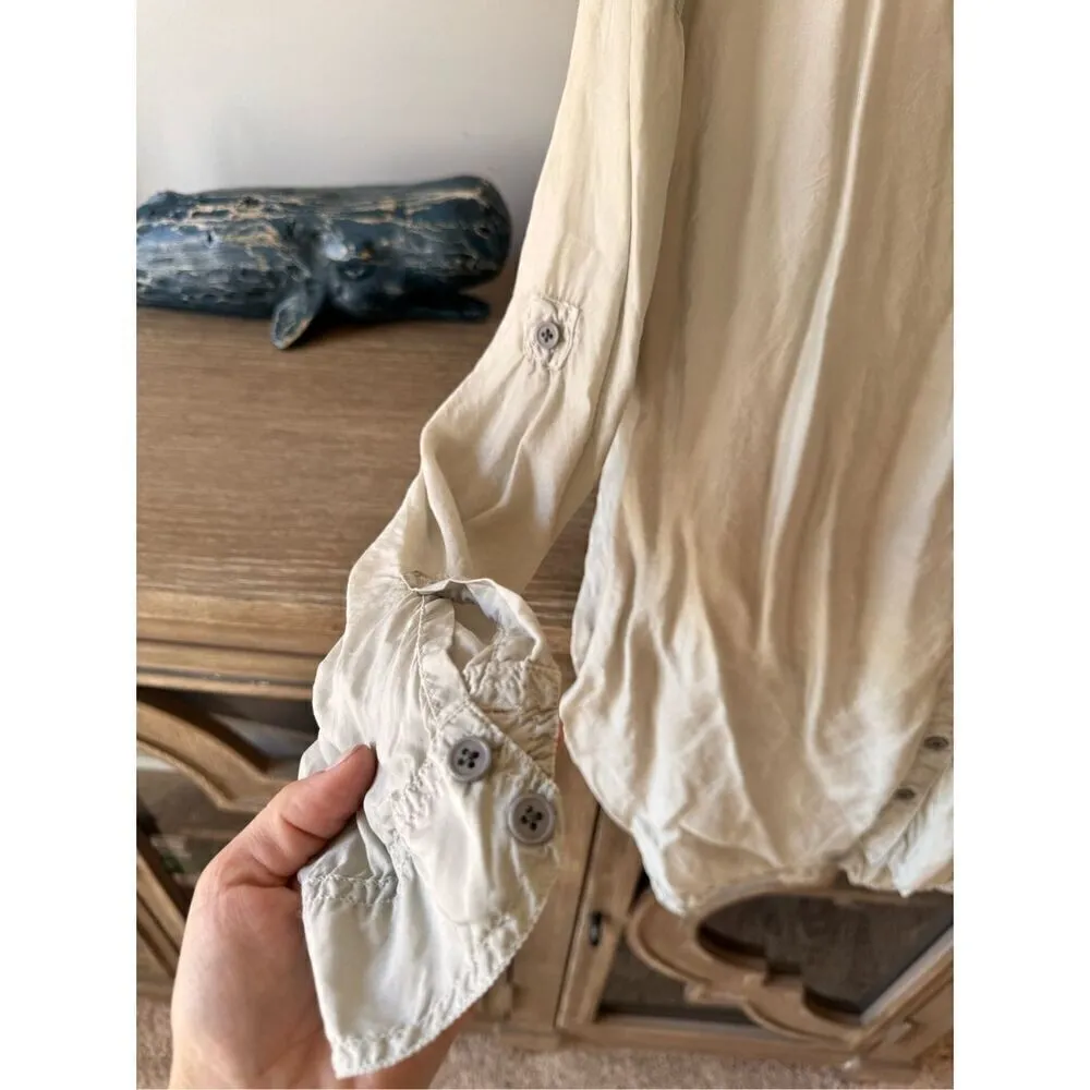 Johnny Was Pete & Greta Green Button Down Shirt Size Small - Image 3