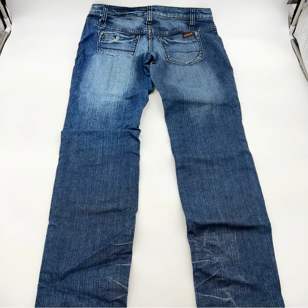 Zana-di Wormen's Skinny Dark Wash Jeans w/Studs Down the Outer Thigh-Jr. Size 9 - Image 3