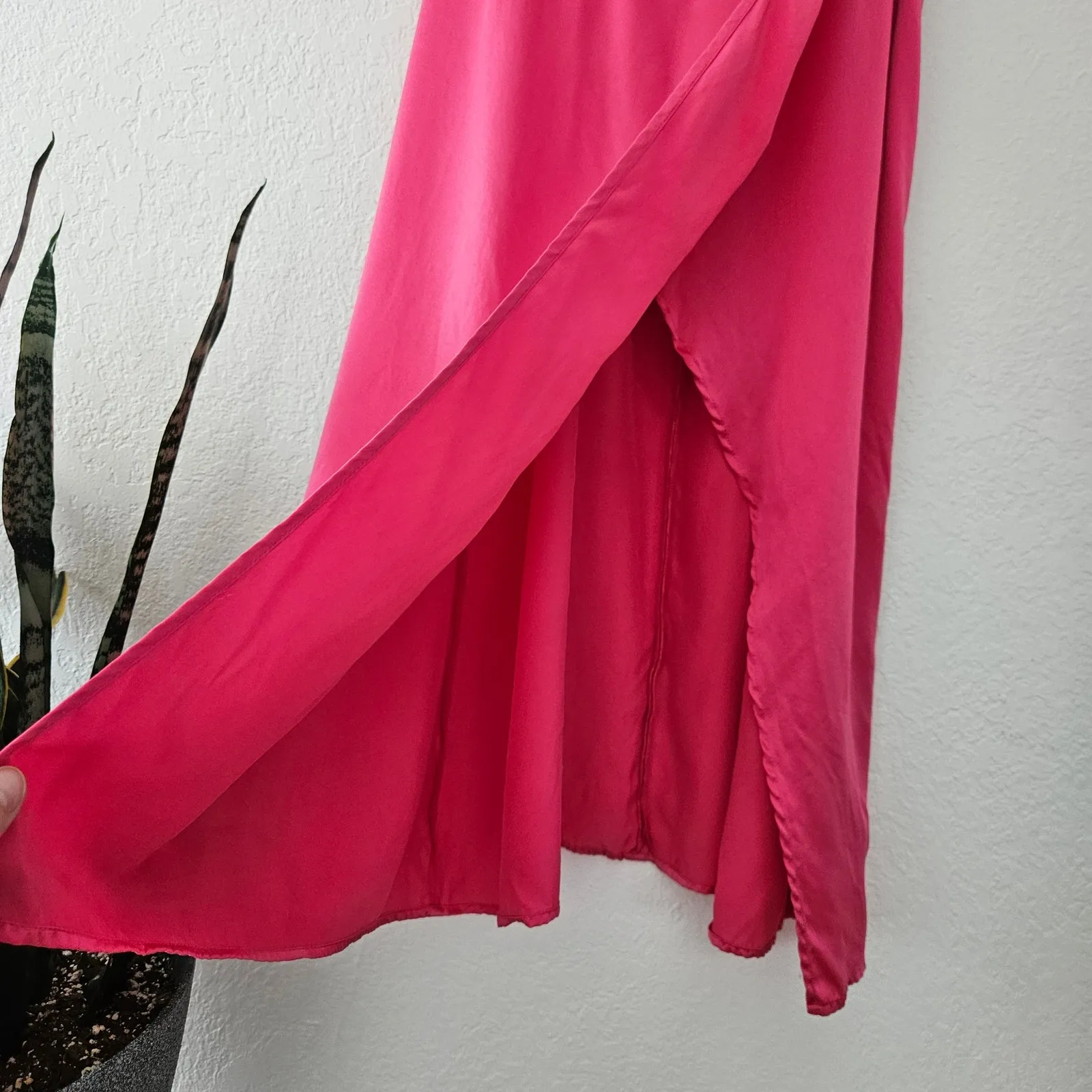 Reformation Silk‎ Marguerite Midi Dress in Pink Size 10 Formal - Image 7