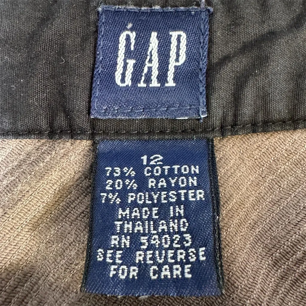 GAP Women's Vintage Brown Corduroy Midi Skirt Size 12 Casual - Image 4