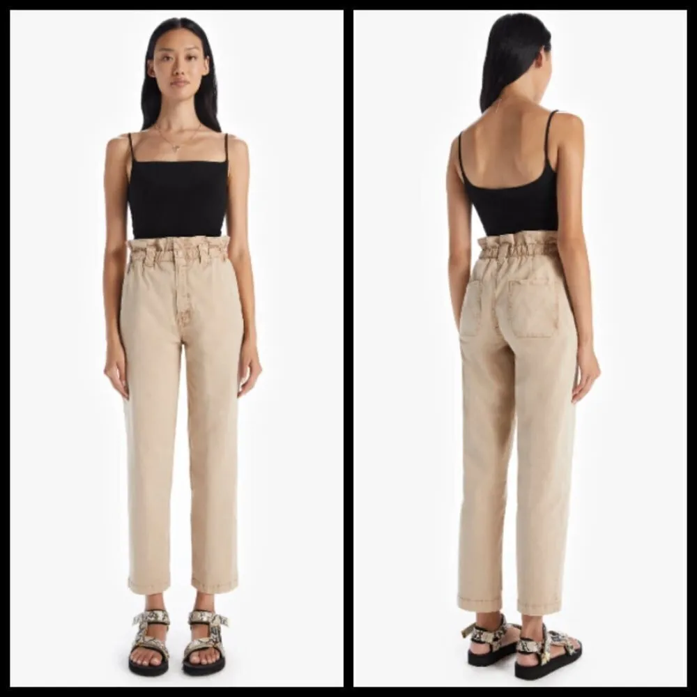 💕MOTHER💕 The Yoyo Ruffle Greaser ~ Killing Time Tan Size 26 - Image 6